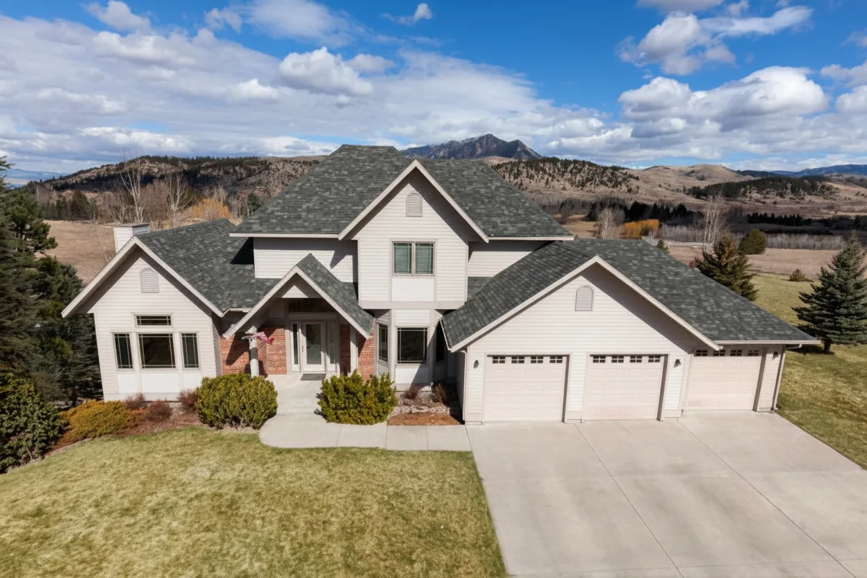 Light Gray house with Charcoal roof using Legacy Storm Grey