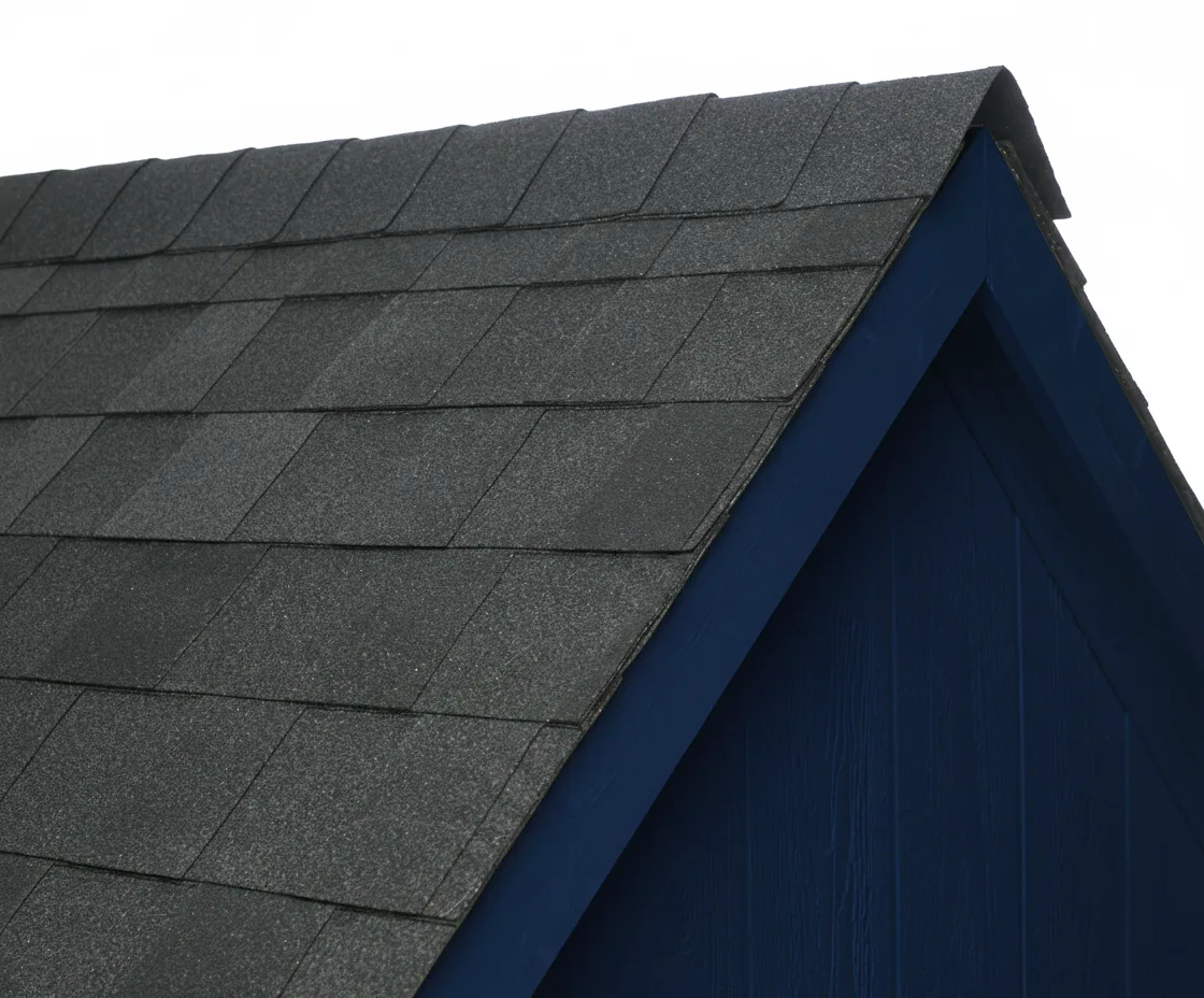 Navy house with Charcoal roof