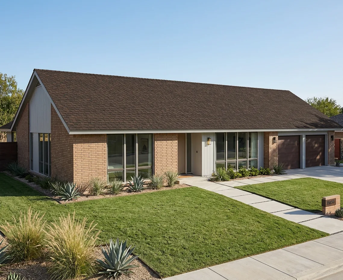 Florida home with Pinnacle Pristine BURNT HICKORY roof
