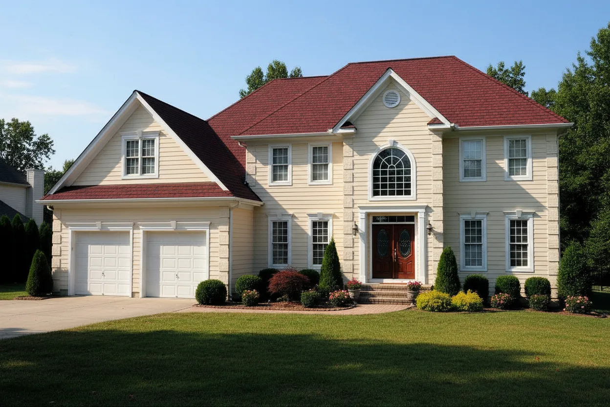 Florida home with Grand Manor Georgian Brick roof