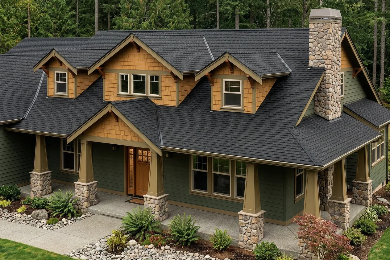 Florida home with Landmark Black Walnut roof