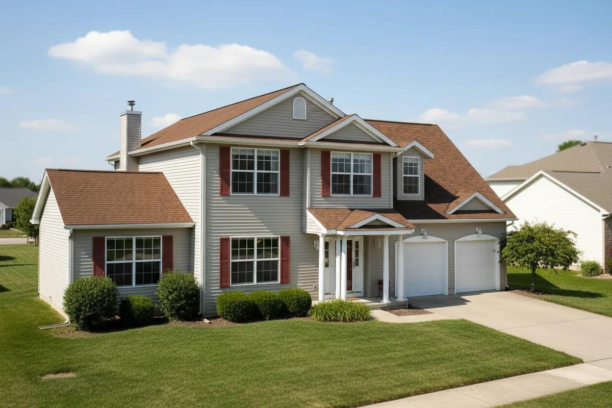 Florida home with Landmark Burnt Sienna roof