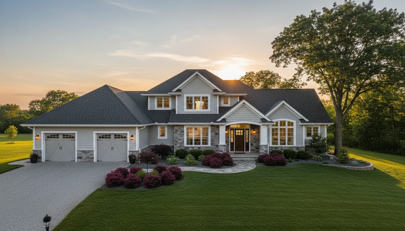 Florida home with Landmark Pewter roof
