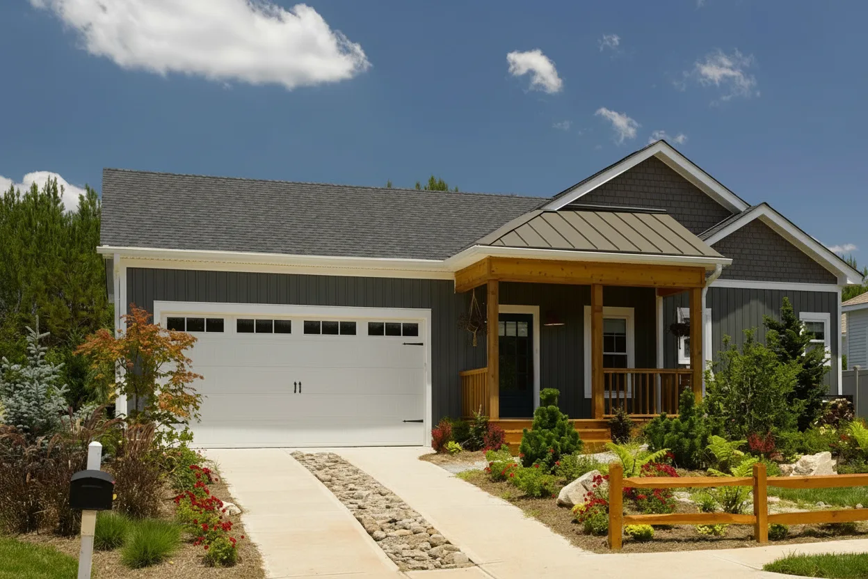 Florida home with Landmark Pewterwood roof