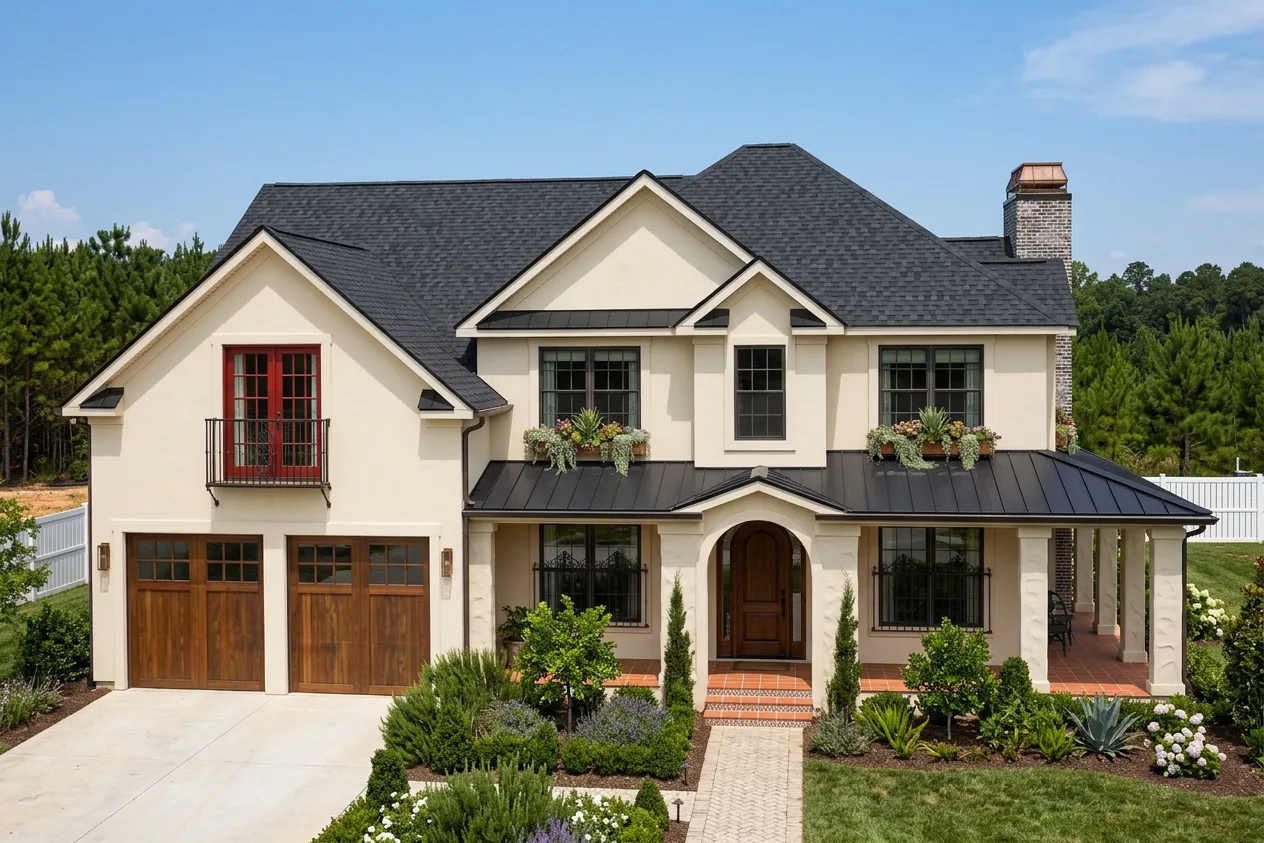 Florida home with Landmark Pro Cinder Black roof