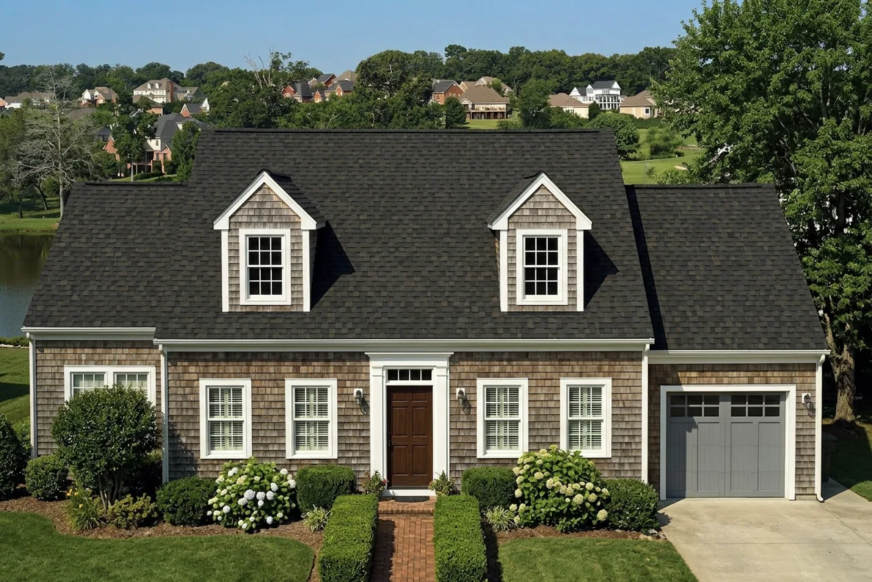 Florida home with Landmark Pro Max Def Black Walnut roof
