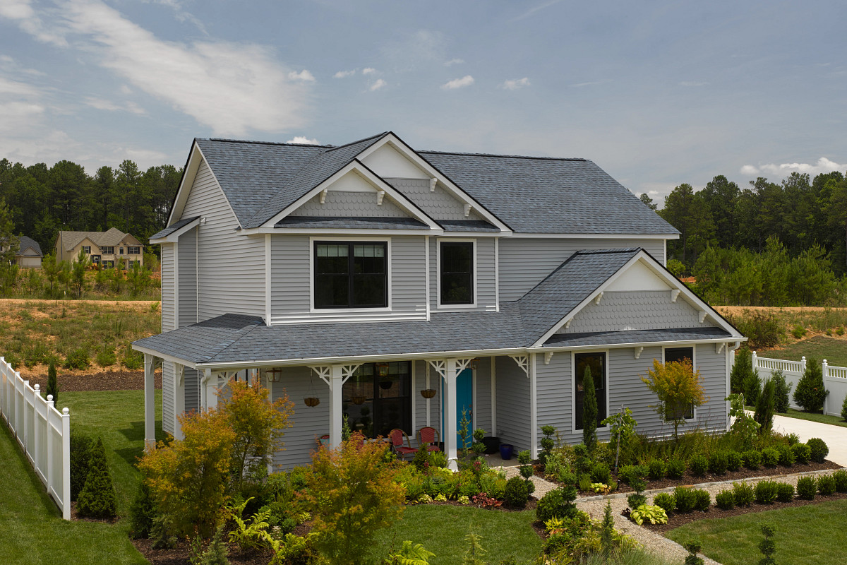Home with CertainTeed Landmark Pro Max Def Coastal Blue roof