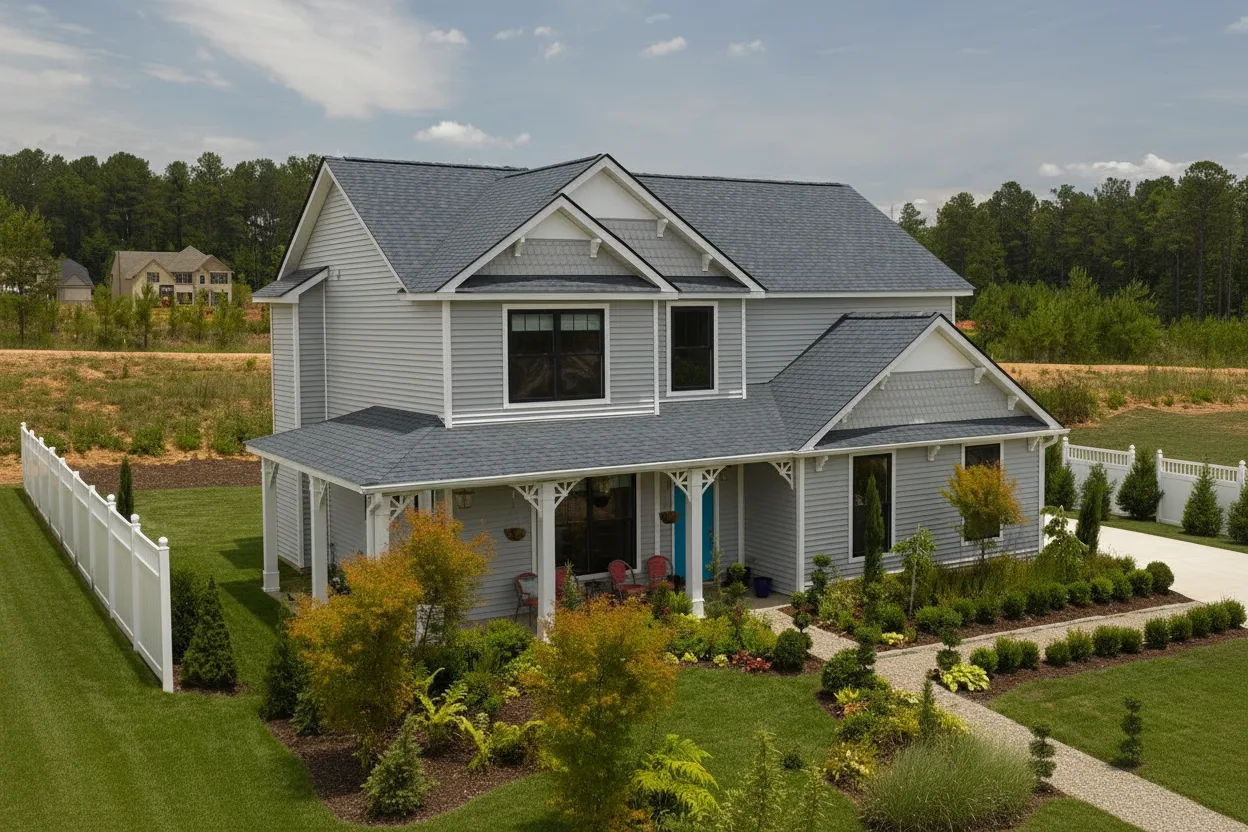Florida home with Landmark Pro Max Def Coastal Blue roof