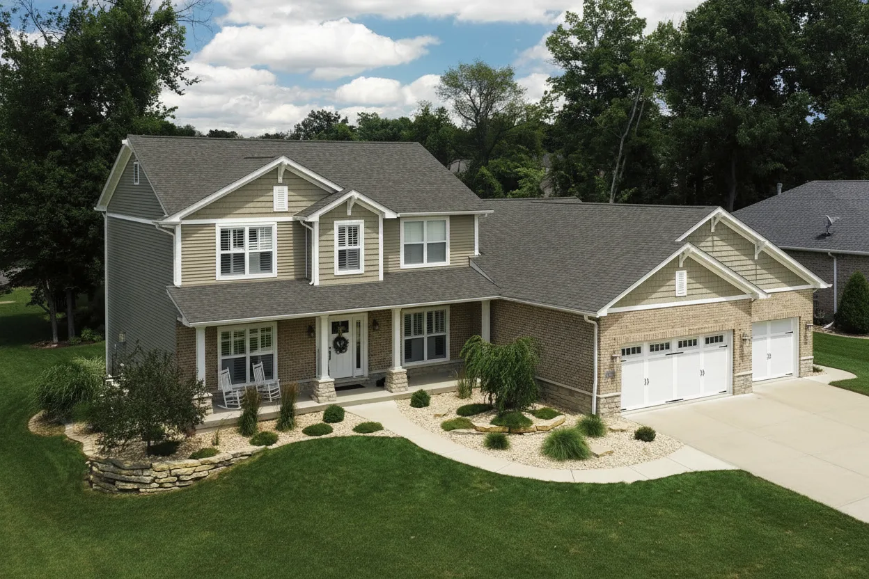 Florida home with Landmark Pro Max Def Georgetown Gray roof