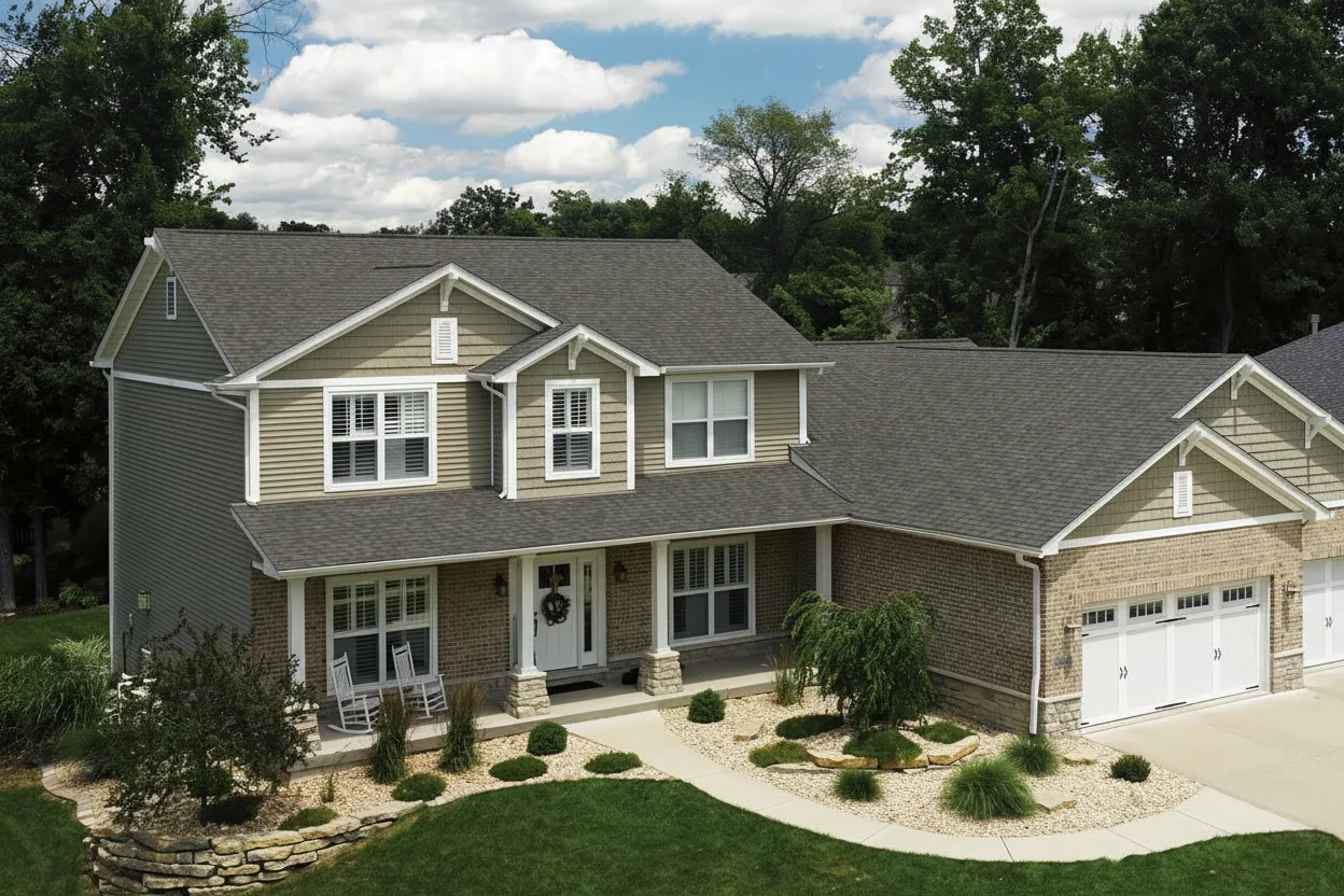 Florida home with Landmark Pro Max Def Georgetown Gray roof