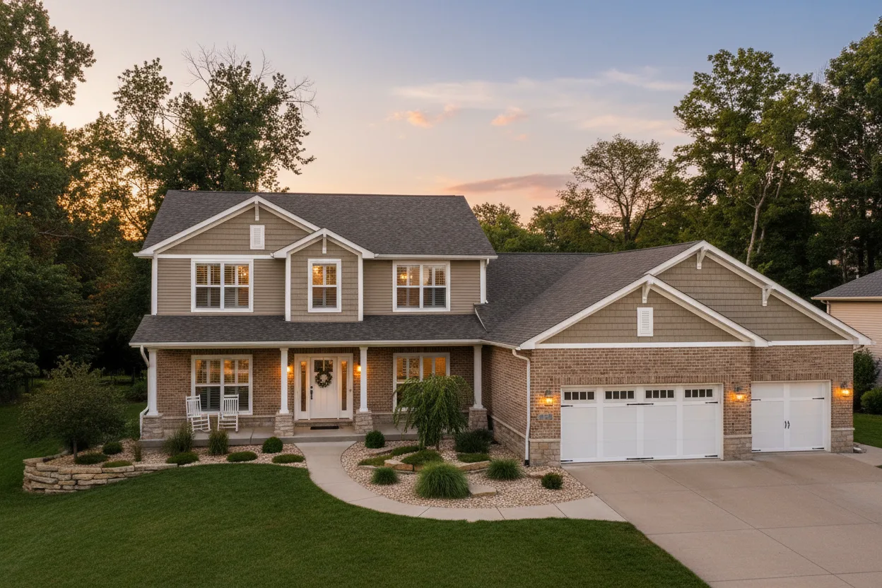 Florida home with Landmark Pro Max Def Georgetown Gray roof