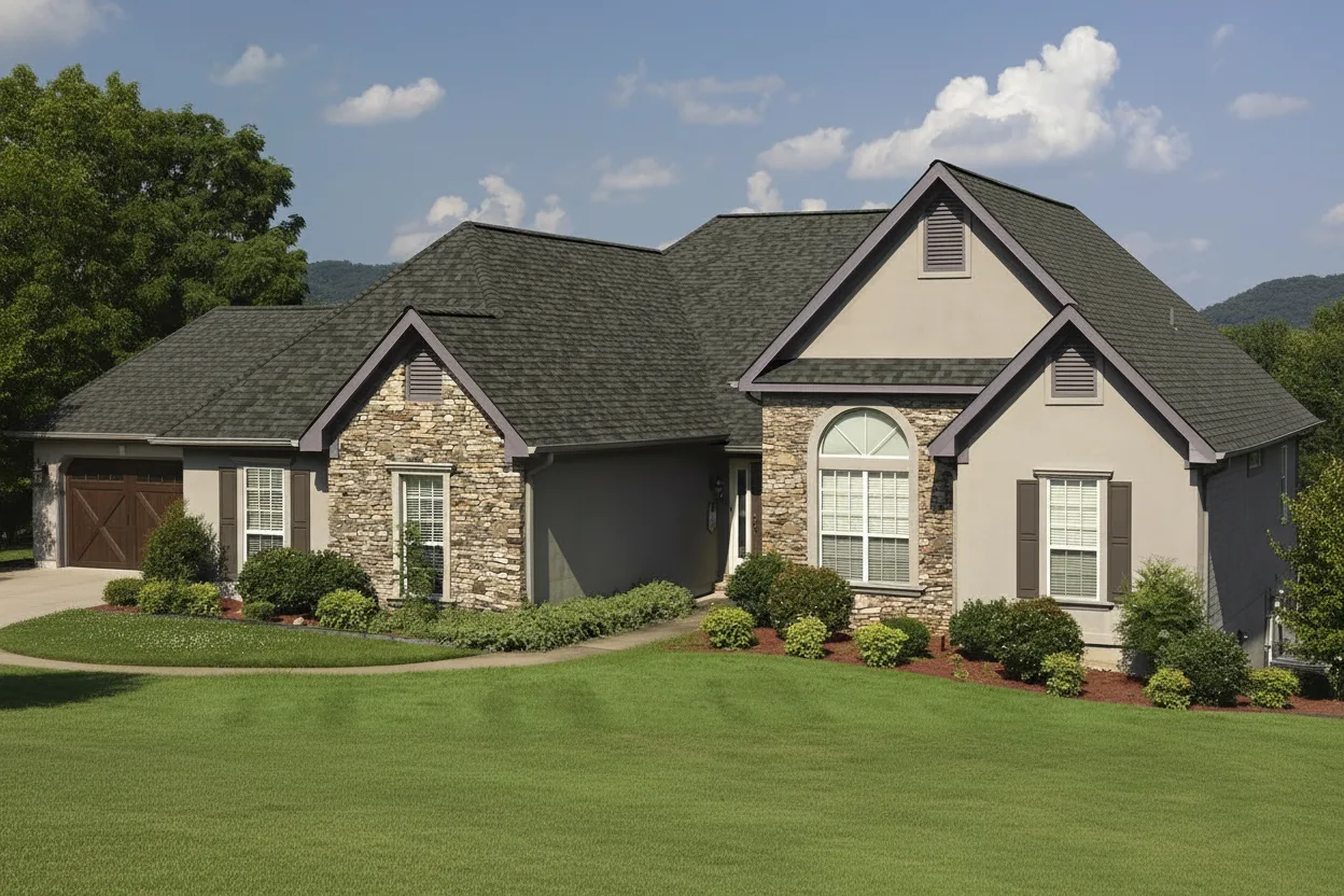 Florida home with Landmark Pro Max Def Granite Gray roof