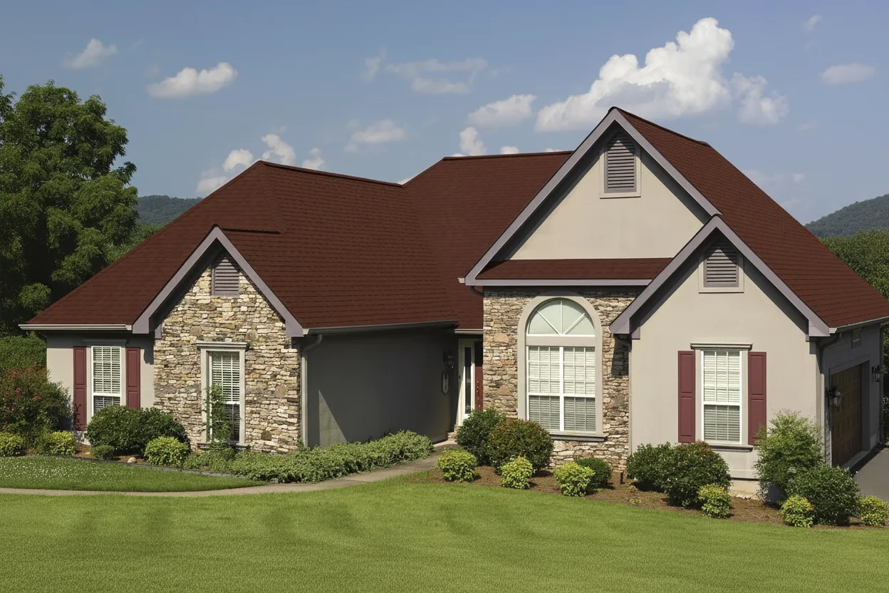 Florida home with Landmark Pro Max Def Red Oak roof