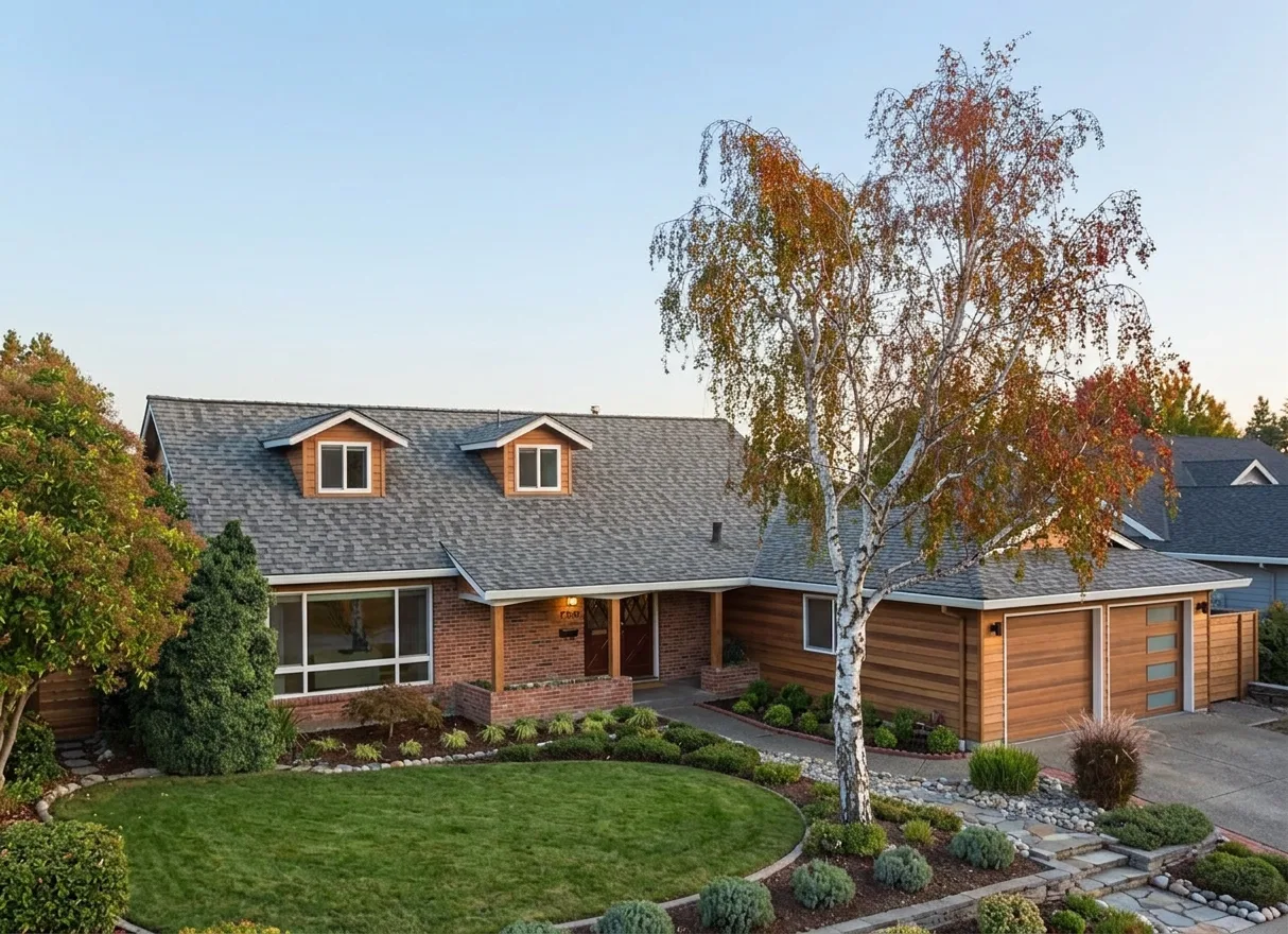 Florida home with Landmark Pro Max Def Weathered Wood roof