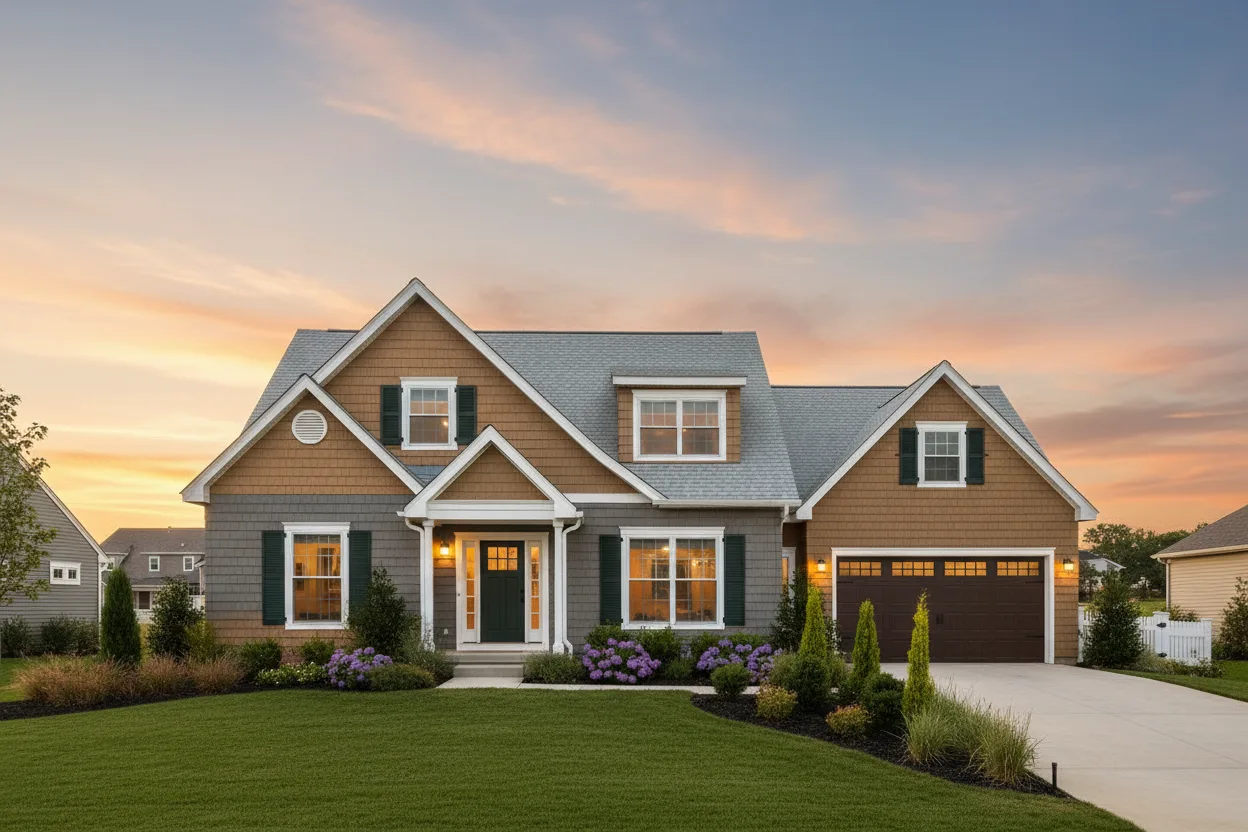 Florida home with Landmark Pro Silver Birch roof