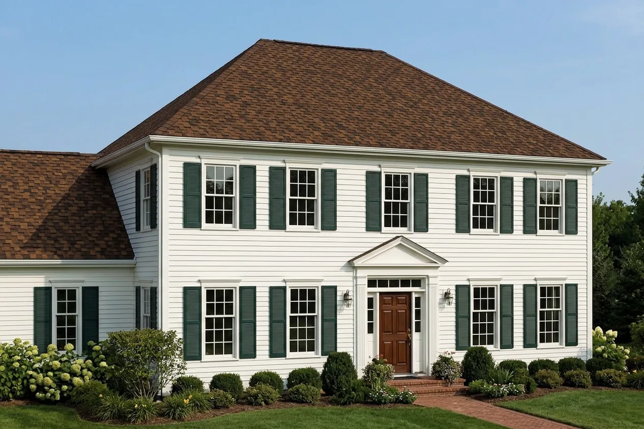 Florida home with Presidential Shake Aged Bark roof