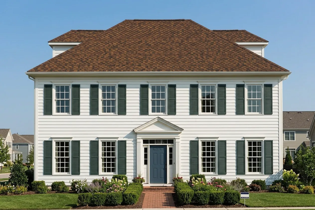 Florida home with Presidential Shake Aged Bark roof