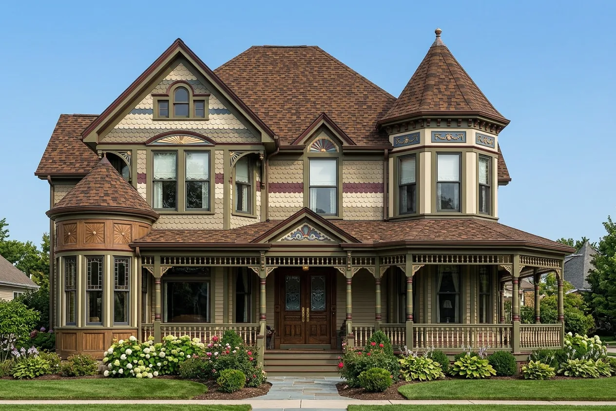 Florida home with Presidential Shake Aged Bark roof
