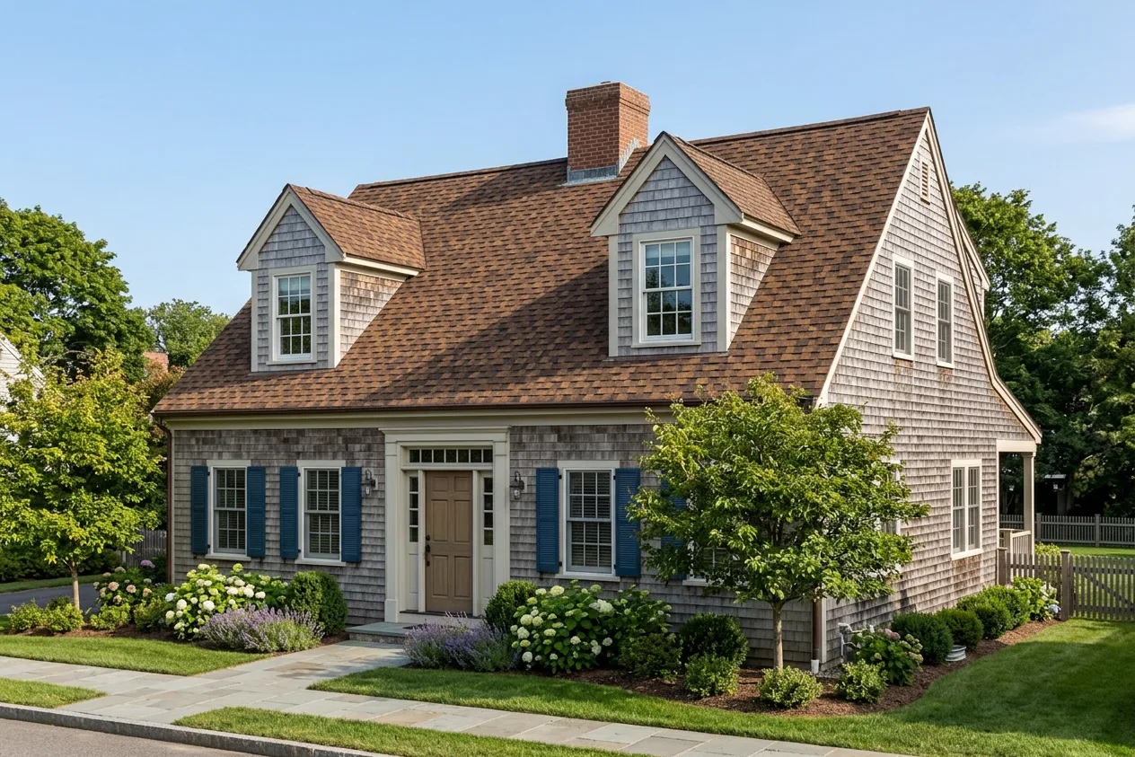 Florida home with Presidential Shake Aged Bark roof
