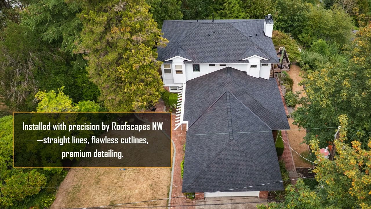 Florida home with Presidential Shake Charcoal Black roof