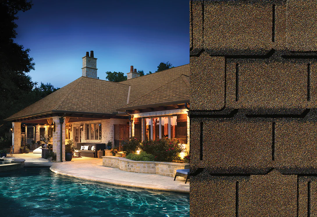 Home with GAF Camelot II Barkwood roof