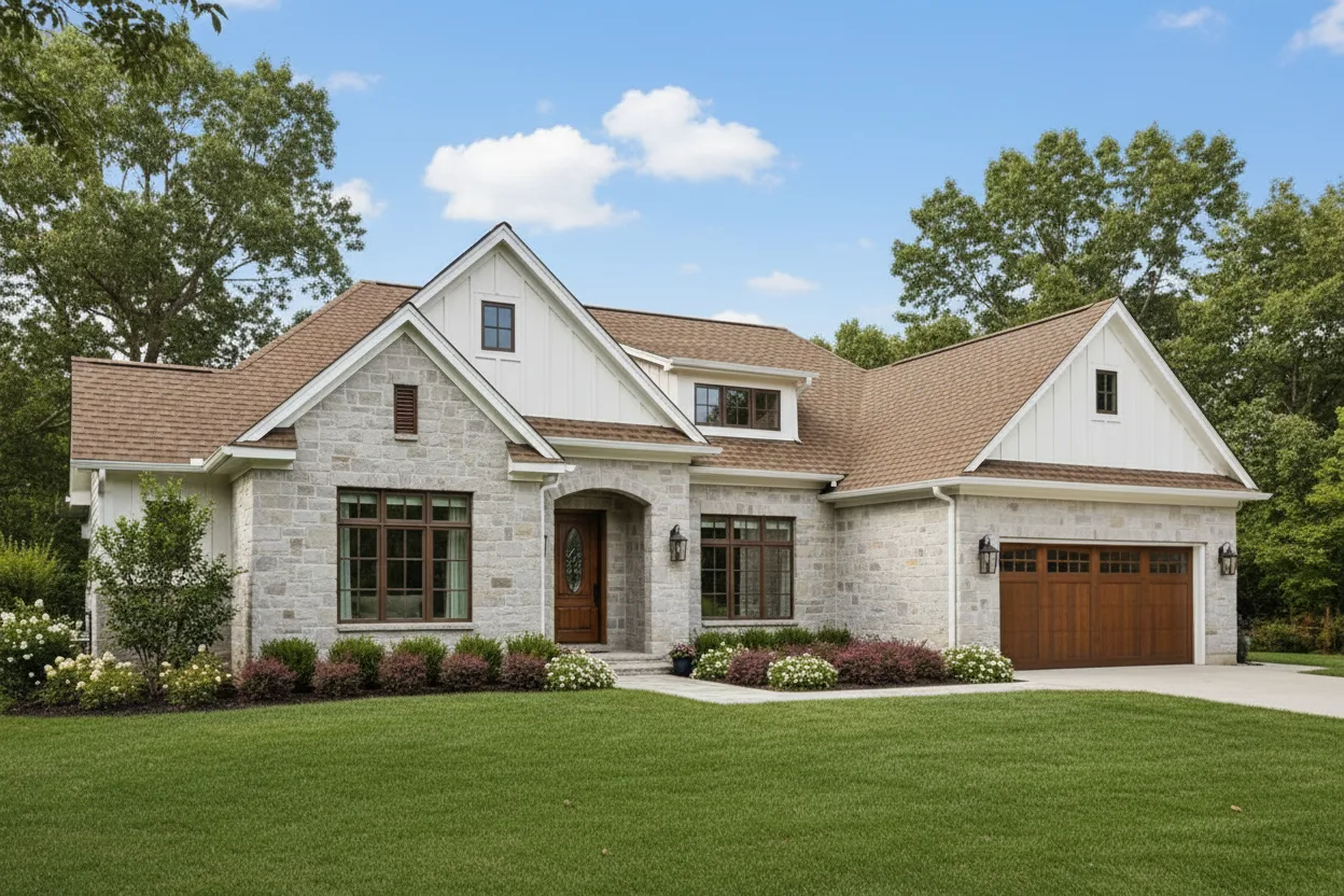 Florida home with Camelot II Barkwood roof
