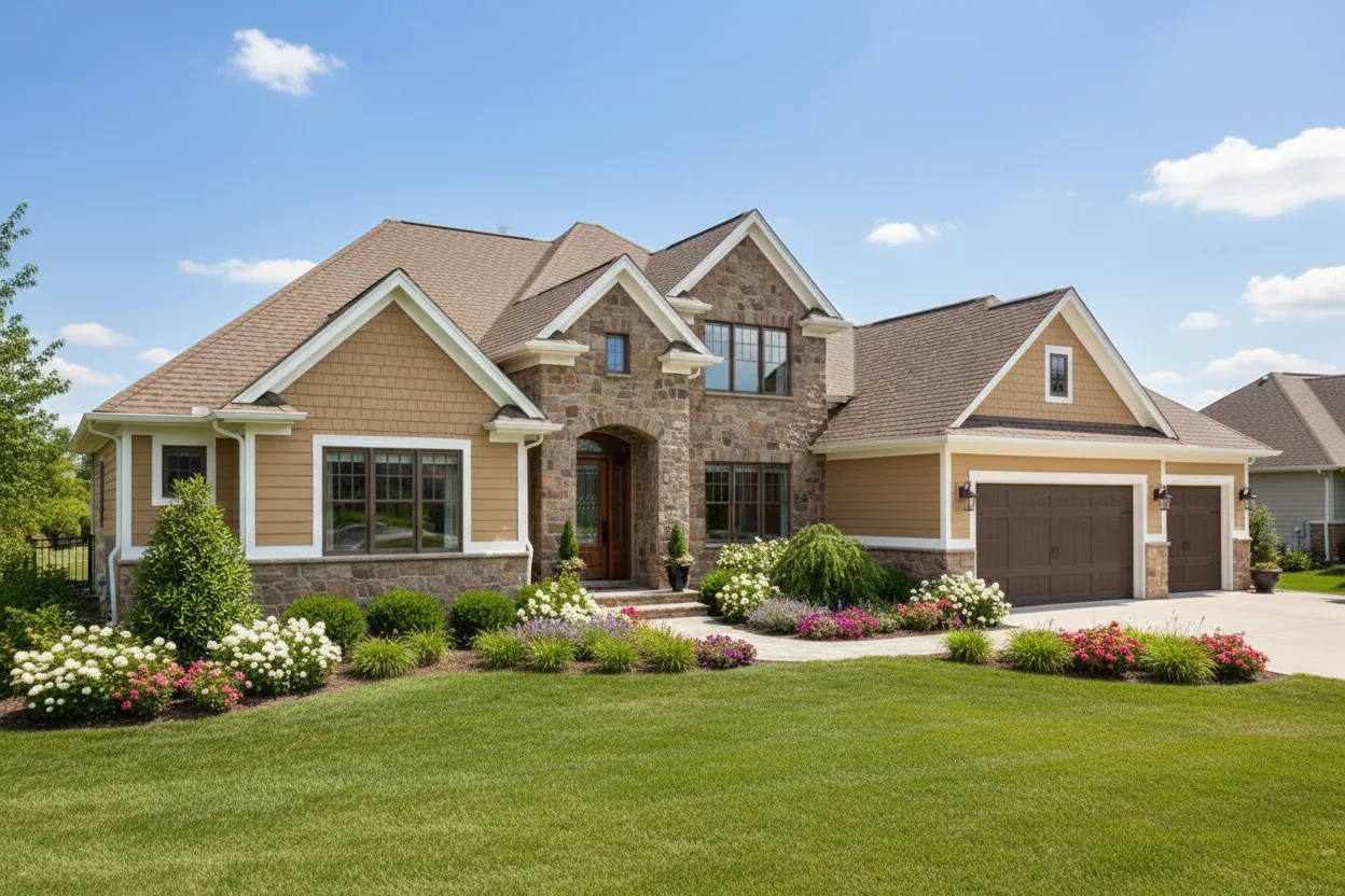 Florida home with Camelot II Barkwood roof