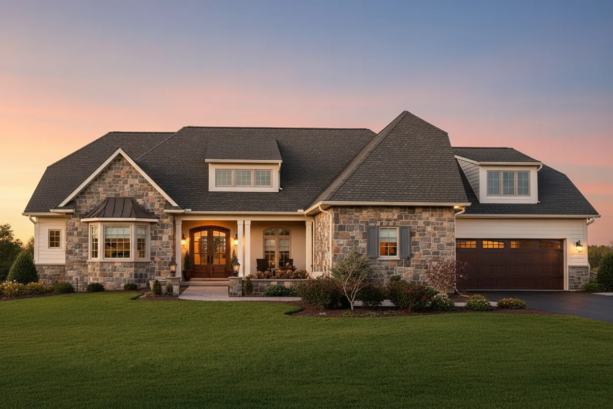 Florida home with Camelot II Royal Slate roof
