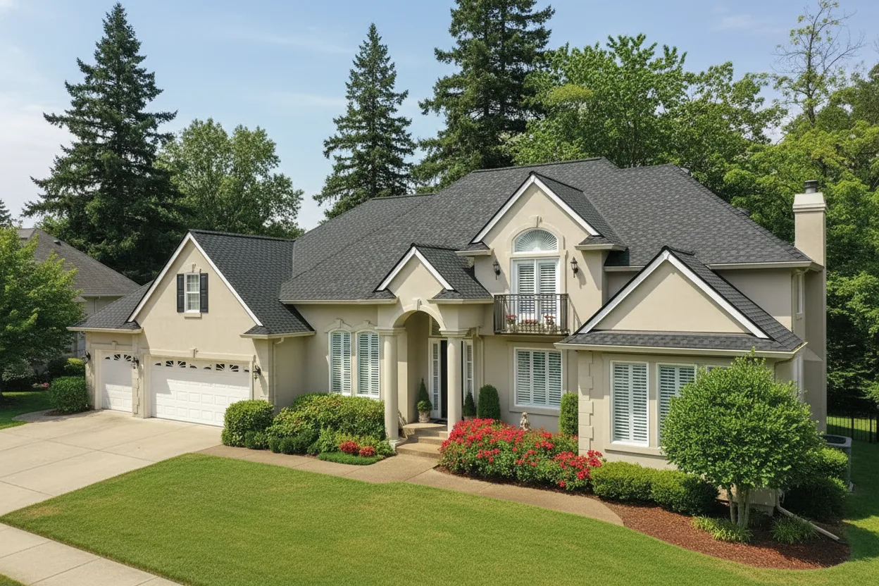 Florida home with Grand Sequoia Charcoal roof