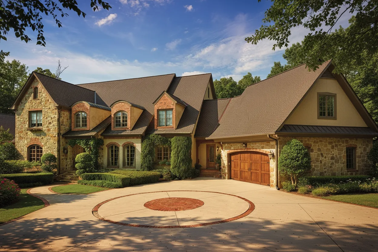Florida home with Grand Sequoia Mesa Brown roof
