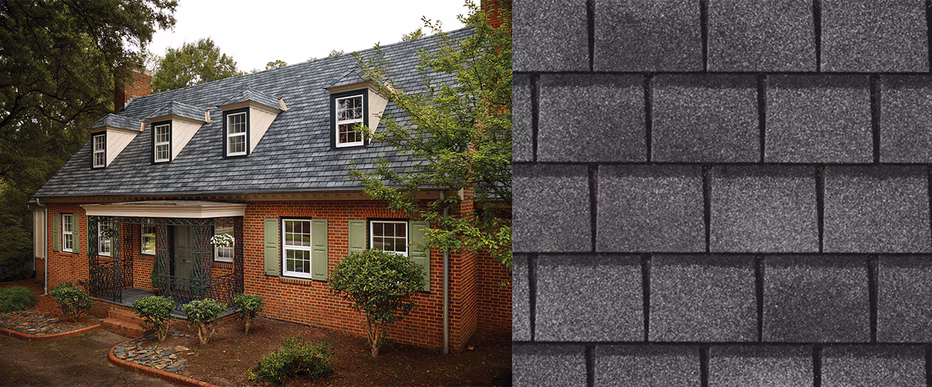 Home with GAF Slateline English Gray roof