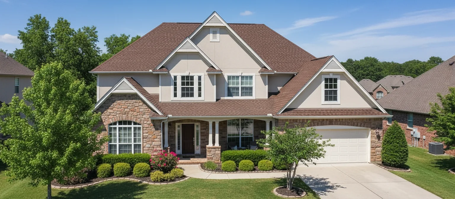 Florida home with Timberline AS II Hickory roof