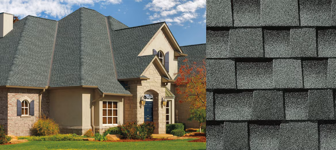 Home with GAF Timberline AS II Slate roof