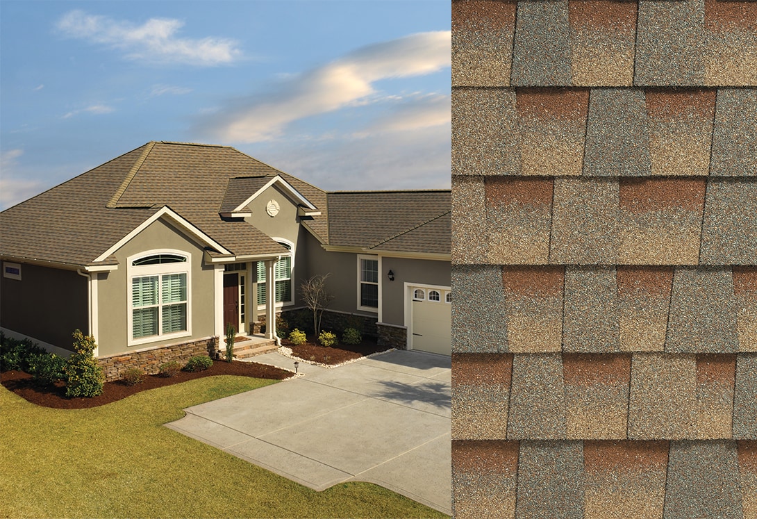 Home with GAF Timberline HDZ Copper Canyon roof