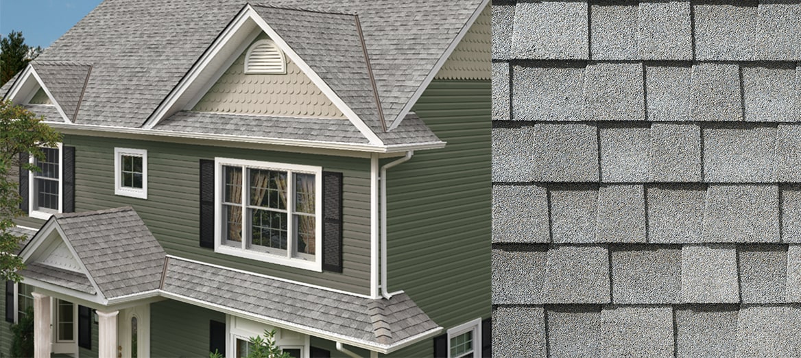 Home with GAF Timberline HDZ Fox Follow Gray roof
