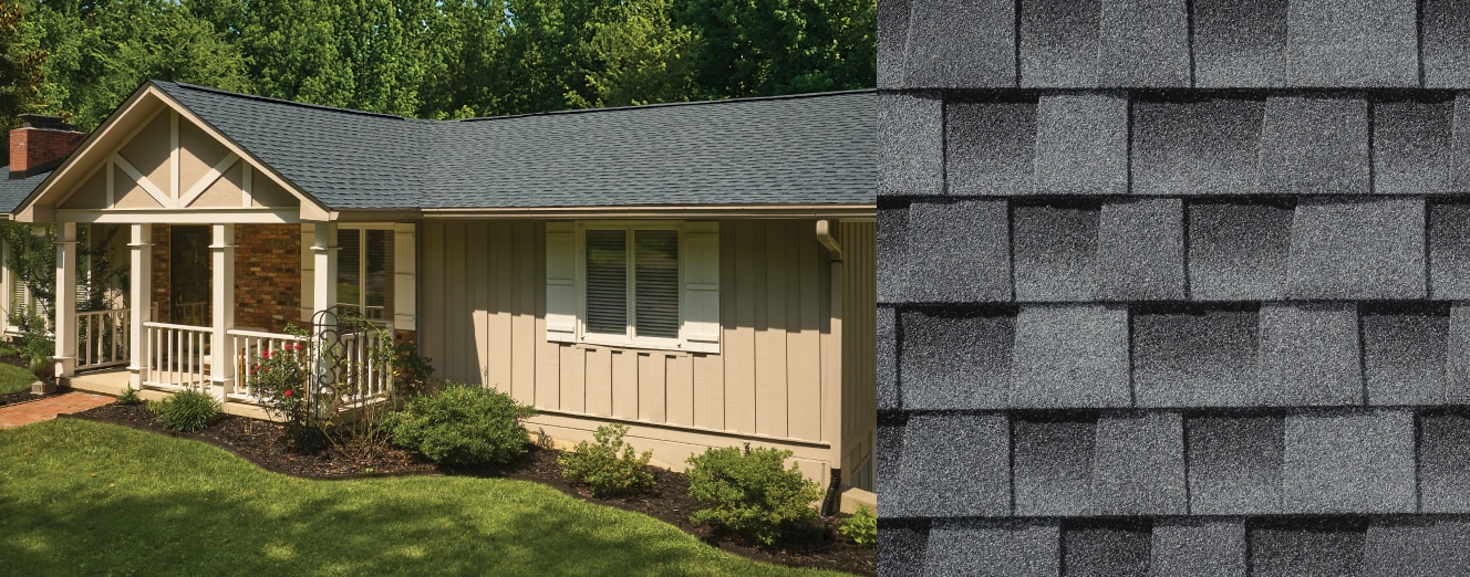 Home with GAF Timberline HDZ Oyster Gray roof