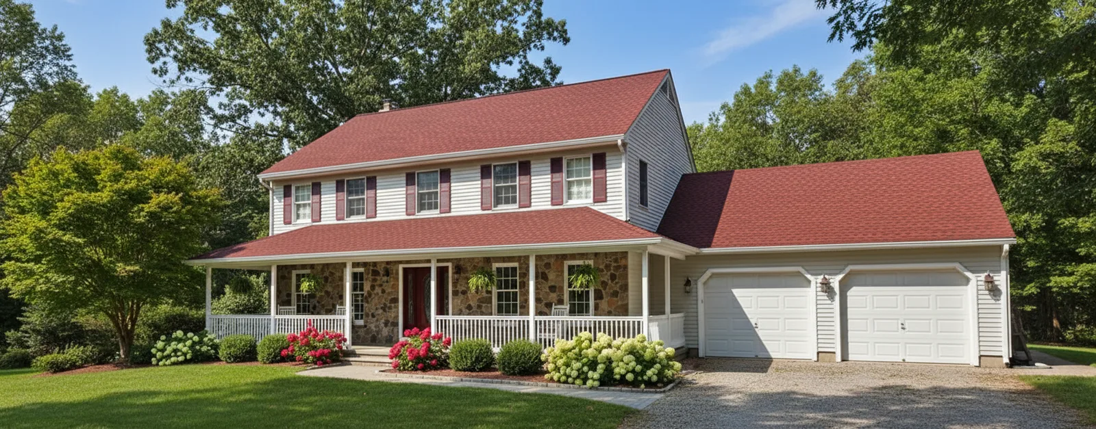 Florida home with Timberline HDZ Patriot Red roof