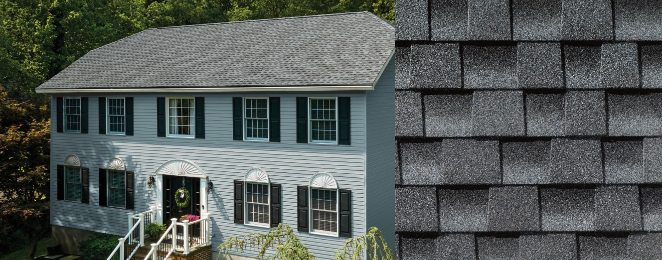 Home with GAF Timberline HDZ Pewter Gray roof