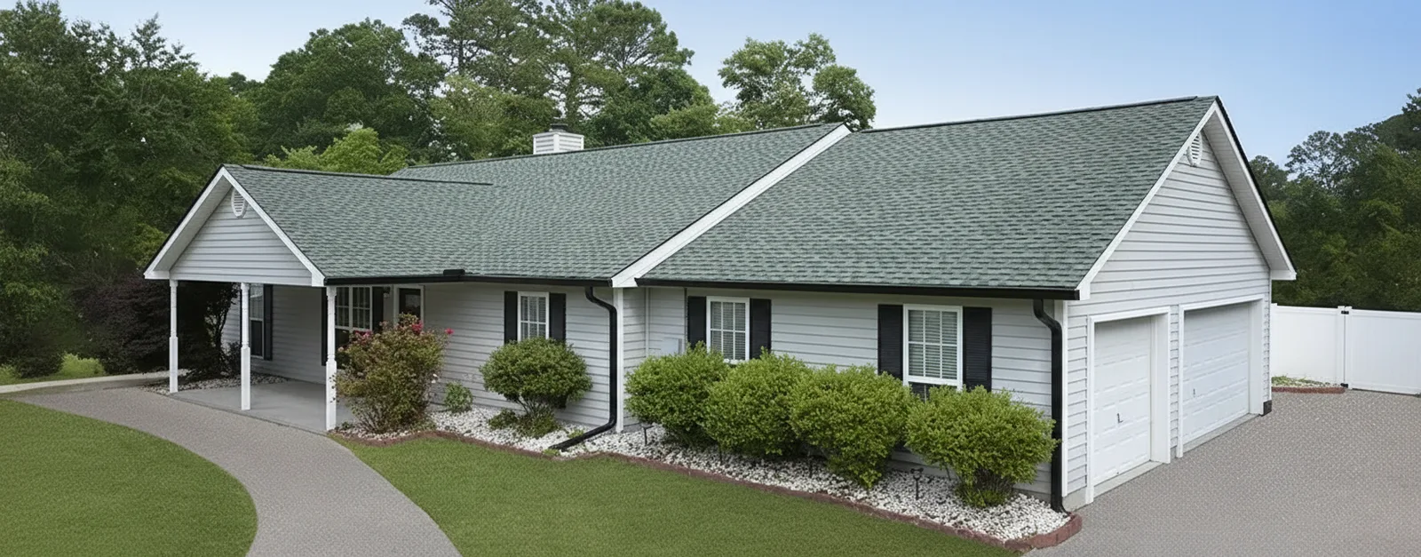 Florida home with Timberline UHDZ with UltraMat Slate roof