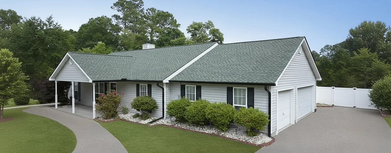 Florida home with Timberline UHDZ with UltraMat Slate roof