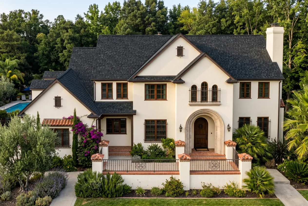 Florida home with Dynasty Granite Black roof
