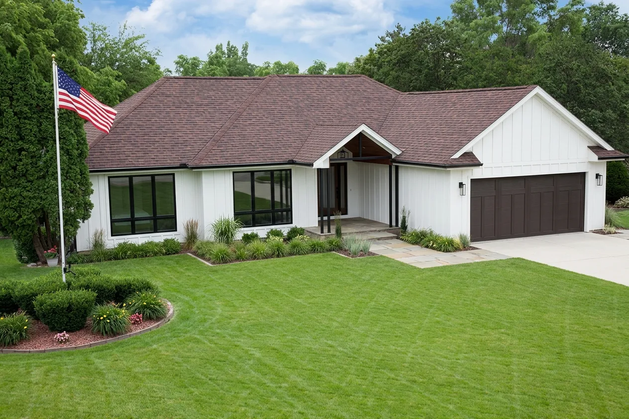 Florida home with Vista AR Antique Brown roof
