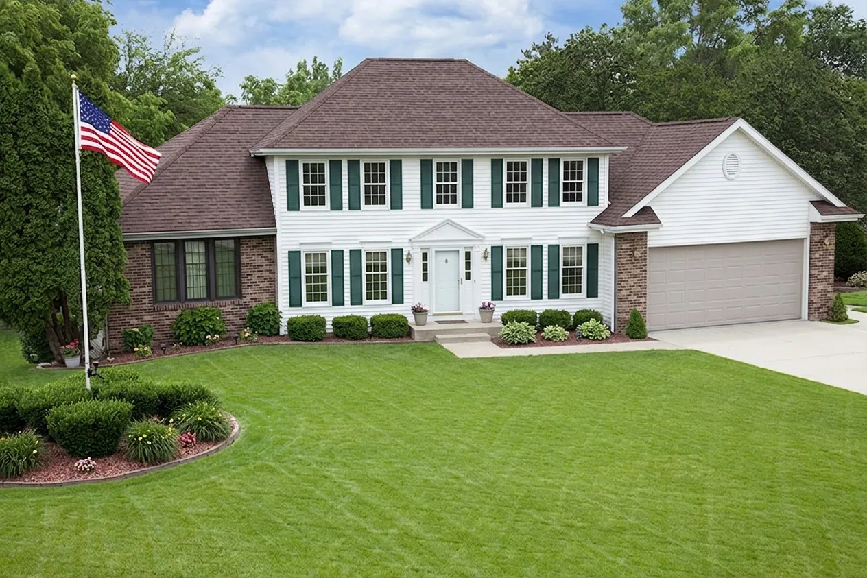 Florida home with Vista AR Antique Brown roof