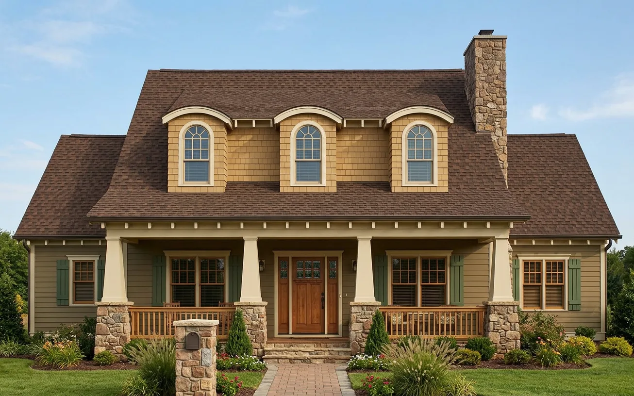 Florida home with Duration Brownwood roof