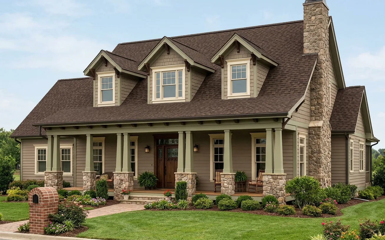 Florida home with Duration Brownwood roof