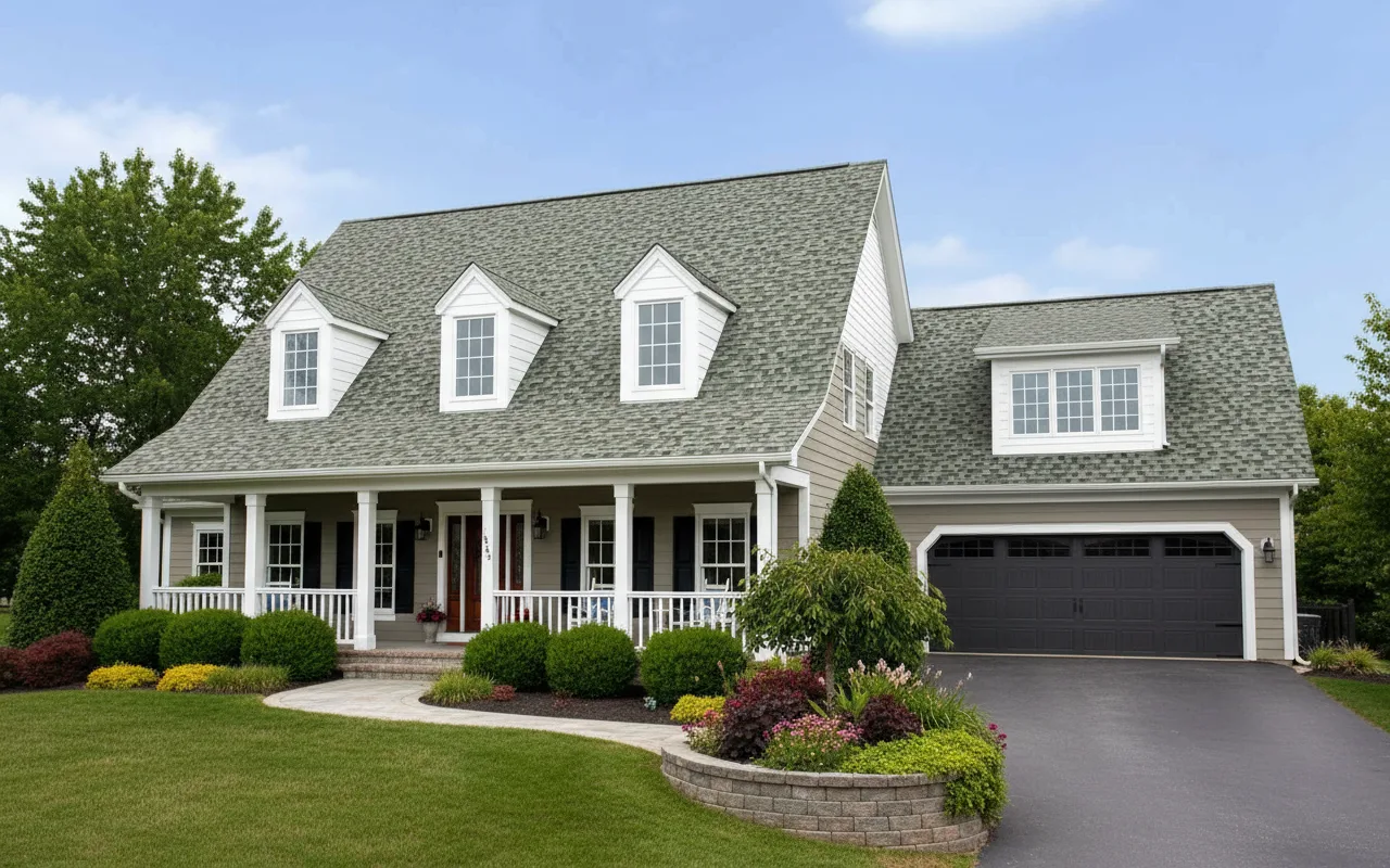 Florida home with Duration Designer Evergreen Mist roof