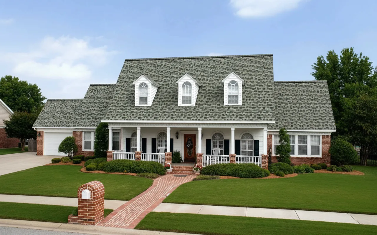 Florida home with Duration Designer Evergreen Mist roof