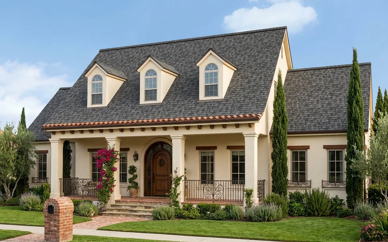 Florida home with Duration Midnight Plum roof