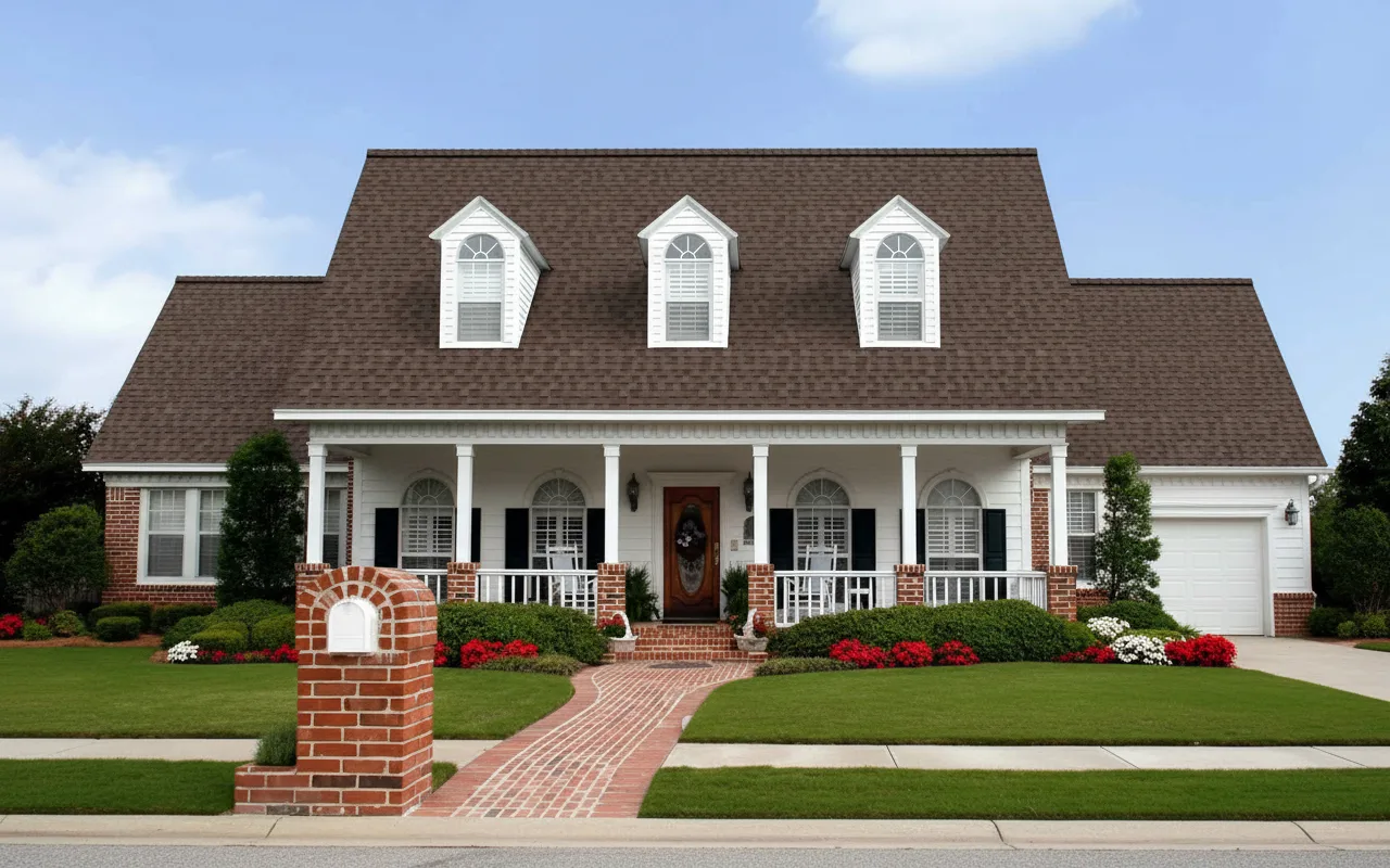 Florida home with Duration Teak roof