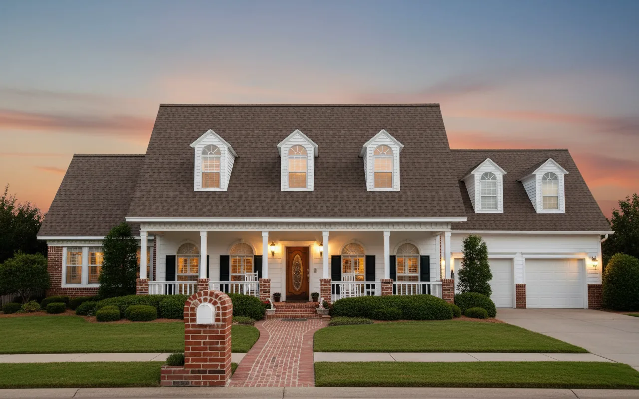 Florida home with Duration Teak roof